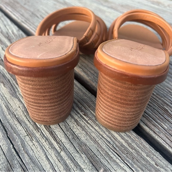 Madewell The Addie High Heels Leather Mule Slip On Sandals - Picture 7 of 9